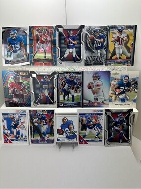 Eli Manning w/ Giants teammates lot of 15 (Beckham Jr, Cruz, Nicks)